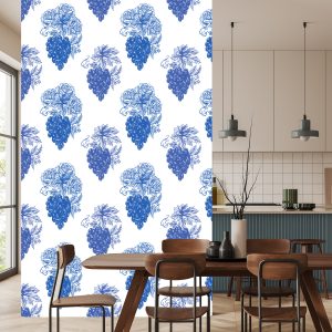 Papier Peint Roses Aux Raisins Vintage – Image 4