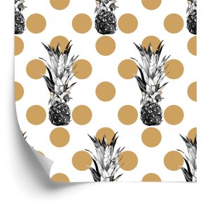 Papier Peint Ananas À Pois – Image 2