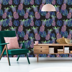 Papier Peint Ananas Aux Feuilles De Monstera – Image 6