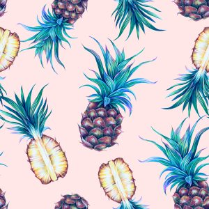 Papier Peint Ananas Tropicaux – Image 1