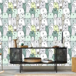 Papier Peint Pour Les Enfants - La Famille Ours – Image 5