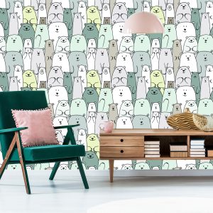 Papier Peint Pour Les Enfants - La Famille Ours – Image 6