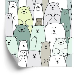 Papier Peint Pour Les Enfants - La Famille Ours – Image 2