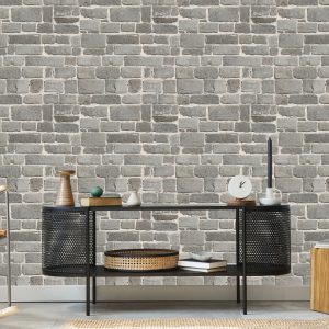 Papier Peint Mur De Briques Grises – Image 5