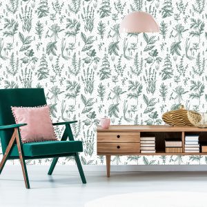 Papier Peint Pour La Cuisine, Les Feuilles, Les Plantes, Les Herbes, Les Fleurs – Image 6