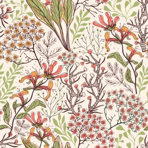 Papier Peint Fleurs Exotiques – Image 1