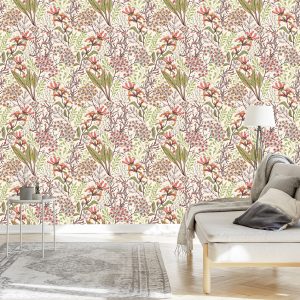 Papier Peint Fleurs Exotiques – Image 3