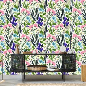 Papier Peint Herbes Et Fleurs Sauvages – Image 5