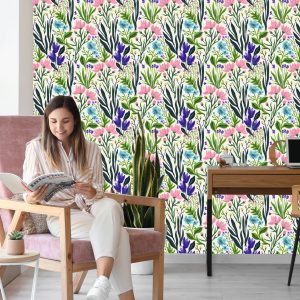Papier Peint Herbes Et Fleurs Sauvages – Image 7
