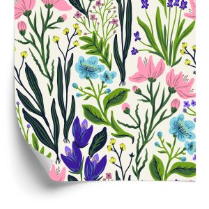 Papier Peint Herbes Et Fleurs Sauvages – Image 2