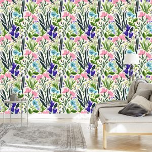 Papier Peint Herbes Et Fleurs Sauvages – Image 3