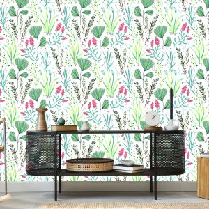 Papier Peint Fleurs Sauvages Aux Herbes – Image 5