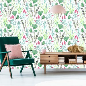 Papier Peint Fleurs Sauvages Aux Herbes – Image 6