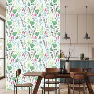 Papier Peint Fleurs Sauvages Aux Herbes – Image 4