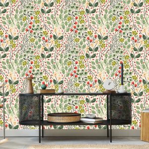 Papier Peint Fleurs Et Fruits Des Bois – Image 5