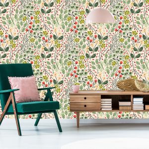 Papier Peint Fleurs Et Fruits Des Bois – Image 6