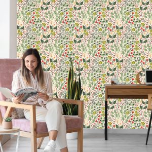 Papier Peint Fleurs Et Fruits Des Bois – Image 7