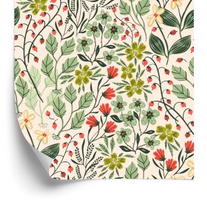 Papier Peint Fleurs Et Fruits Des Bois – Image 2