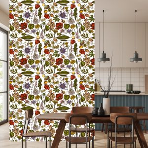Papier Peint Plantes Des Champs Avec Des Herbes Et Des Épices – Image 4