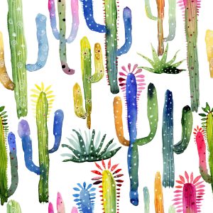 Papier Peint Cactus Colorés – Image 1