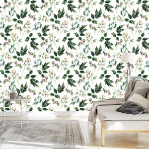 Papier Peint Brindilles De Roses – Image 3