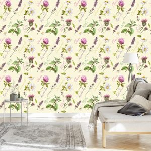 Papier Peint Marguerites À La Lavande – Image 3