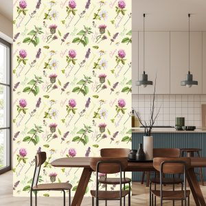 Papier Peint Marguerites À La Lavande – Image 4