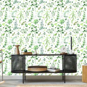 Papier Peint Feuilles Et Fleurs Sauvages – Image 5
