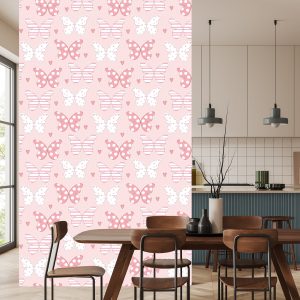 Papier Peint Pour Les Enfants - Papillons Aux Couleurs Pastel – Image 4