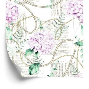 Papier Peint Hortensias Avec Chaînes – Image 2