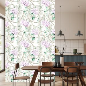 Papier Peint Hortensias Avec Chaînes – Image 4