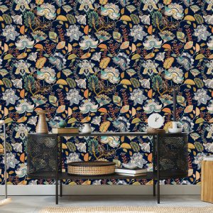 Papier Peint Fleurs De Style Folklorique – Image 5