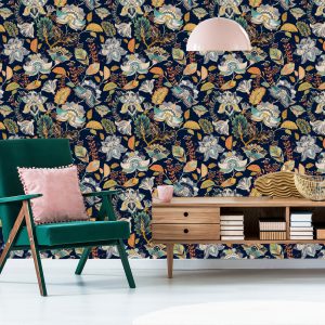 Papier Peint Fleurs De Style Folklorique – Image 6