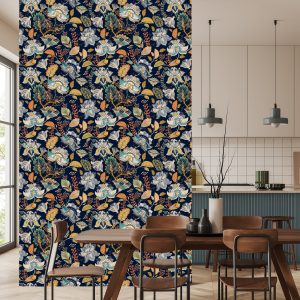 Papier Peint Fleurs De Style Folklorique – Image 4