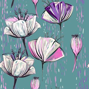 Papier Peint Tulipes Peintes – Image 1