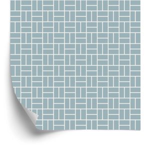 Papier Peint Motif Géométrique Dans Un Style Rétro – Image 2