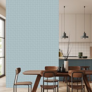 Papier Peint Motif Géométrique Dans Un Style Rétro – Image 4