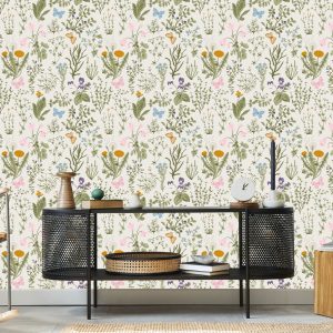 Papier Peint Fleurs Sauvages Aux Baies – Image 5