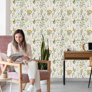 Papier Peint Fleurs Sauvages Aux Baies – Image 7