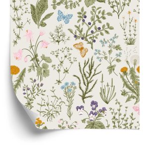 Papier Peint Fleurs Sauvages Aux Baies – Image 2