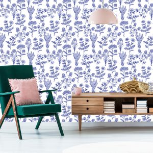 Papier Peint Fleurs Des Champs Bleus – Image 6