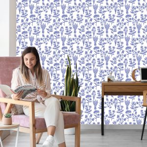Papier Peint Fleurs Des Champs Bleus – Image 7