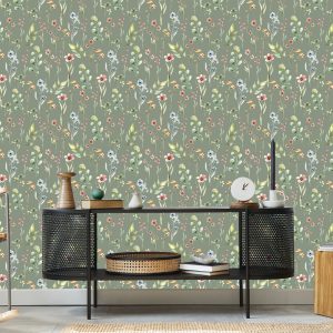 Papier Peint Fleurs De Printemps, Feuilles, 3D, Pour Le Salon – Image 5