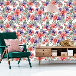 Papier Peint Fleurs Printanières Colorées – Image 6