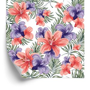 Papier Peint Fleurs Printanières Colorées – Image 2