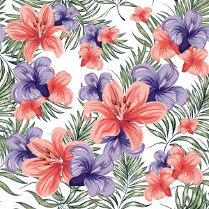 Papier Peint Fleurs Printanières Colorées – Image 1