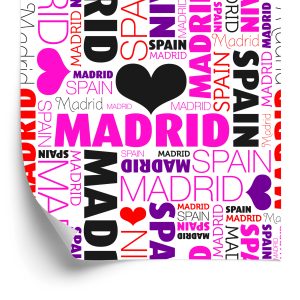 Papier Peint J'aime Madrid – Image 2