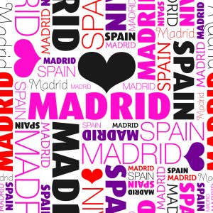 Papier Peint J'aime Madrid – Image 1