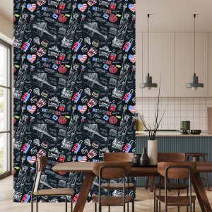 Papier Peint New York Sur La Plaque Noire – Image 4