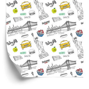 Papier Peint Collage New-Yorkais – Image 2